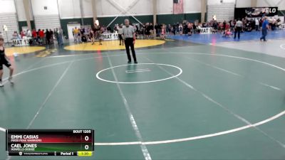 100 lbs Quarterfinal - Emmi Casias, Pikes Peak Warriors vs Cael Jones, Howells-Dodge