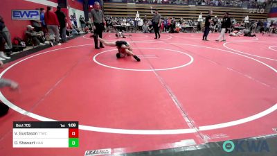 80 lbs Round Of 16 - Vincent Gustason, Team Tulsa Wrestling Club vs Daxton Stewart, Vian Wrestling Club