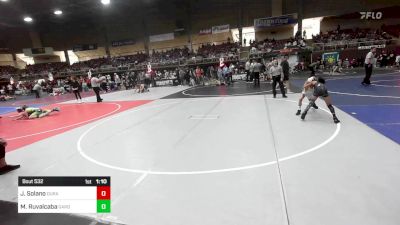 70 lbs Semifinal - Julian Solano, Duran Elite vs Marcos Jasiel Ruvalcaba, Garden City Wrestling Club