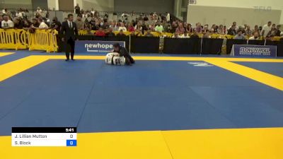 Janine Lillian Mutton vs Sarah Block 2024 World Masters IBJJF Jiu-Jitsu Championship