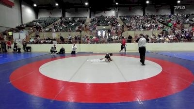 43 lbs Semifinal - Maddux Belflowers, Bison Takedown Wrestling Club vs Christian Coleman, Georgia