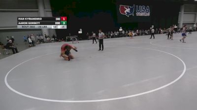 138 lbs Cons. Rd Of 32 - Aaron Gorbett, Basement Brawlers Wrestling Club vs Ivan Kyrianenko, South Broward High School Wrestling