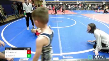 46 lbs Consi Of 8 #2 - Kaysen Peters, Dark Cloud Wrestling Club vs Oliver Cook, Prague