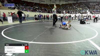 49 lbs Consi Of 8 #2 - Hank Deckard, R.a.w. vs Luke Sandlin, Vian Wrestling Club