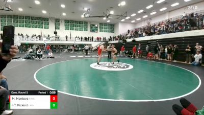 190 lbs Cons. Round 5 - Tres Pickerd, Lander Valley vs Marcellas Montoya, Rawlins