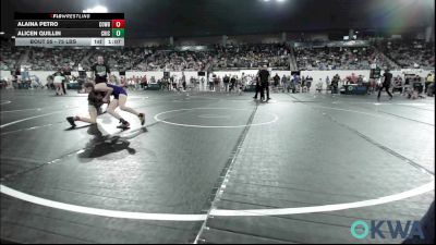 75 lbs Quarterfinal - Alaina Petro, Cowboy Wrestling Club vs Alicen Quillin, Chickasha Wrestling
