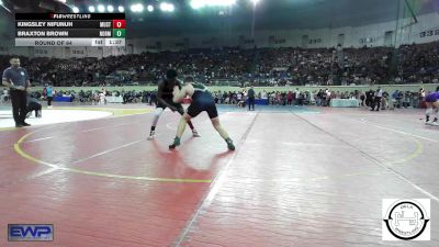 143 lbs Round Of 64 - Kingsley Nifunuh, Mustang Middle School vs Braxton Brown, Norman North