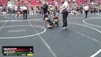76 lbs Round 4 (6 Team) - Lealani Valdez, Midwest Elite vs Shion Holmes, SlyFox Black