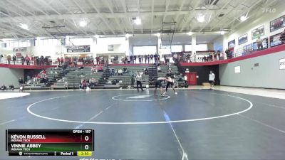 157 lbs Cons. Round 2 - Vinnie Abbey, Indiana Tech vs Kévon Russell, Indiana Tech