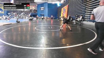 157 lbs Champ. Round 2 - Mason Hopkins, Whitehall vs Theodore Egolf, Delmar