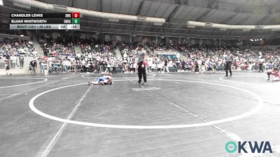 46 lbs Consi Of 32 #2 - Chandler Lewis, Salina Wrestling Club vs Elijah Whitworth, Choctaw Ironman Youth Wrestling