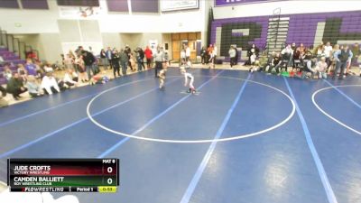 50 lbs Cons. Round 3 - Jude Crofts, Victory Wrestling vs Camden Balliett, Roy Wrestling Club