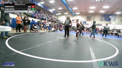 76 lbs Rr Rnd 4 - Jake Potts, Wagoner Takedown Club vs Aidyn Hall, Blackwell Wrestling Club