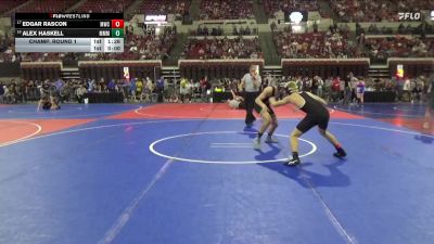 144 lbs Champ. Round 1 - Edgar Rascon, Manhattan Wrestling Club vs Alex Haskell, Moorcroft Mat Masters