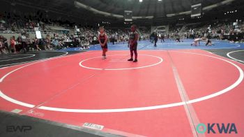 90 lbs Quarterfinal - Rayden Lane, Midwest City Bombers Youth Wrestling Club vs Hayes Hudson, Sperry Wrestling Club