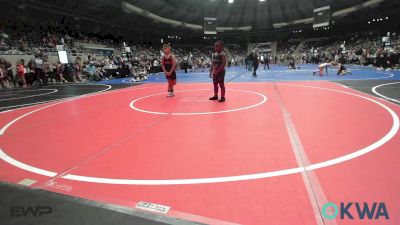 90 lbs Quarterfinal - Rayden Lane, Midwest City Bombers Youth Wrestling Club vs Hayes Hudson, Sperry Wrestling Club