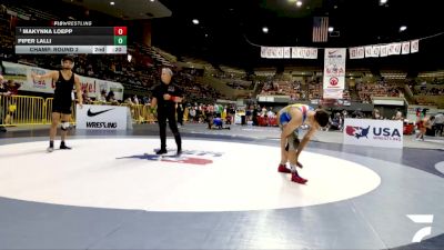 Junior Boys - 150 lbs Quarters - Samuel Goodwin, Rodriguez High School Wrestling vs Sebastian Garcia, Junipero Serra High School Wrestling