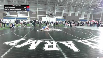 110 lbs 1st Place Match - Payton Gines, Sanderson Wrestling Academy vs Andelynn Stephensen, JWC Girls