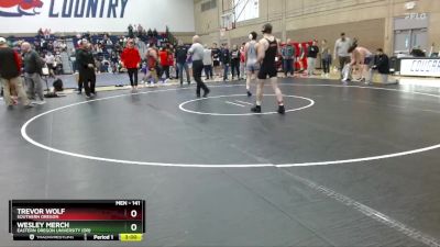 141 lbs Cons. Round 2 - Trevor Wolf, Southern Oregon vs Wesley Merch, Eastern Oregon University (OR)