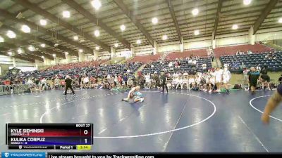 126 lbs Placement (16 Team) - Kyle Sieminski, Oregon 1 vs Kulika Corpuz, Hawaii 1