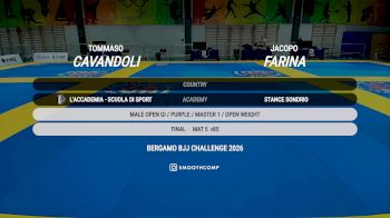 Tommaso Cavandoli vs Jacopo Farina 2026 UIJJ BERGAMO BJJ CHALLENGE