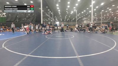 76 lbs Rr Rnd 5 - Brooks Lyons, Apache - EL vs Thatcher Fazio, Malvern Youth Club - EL