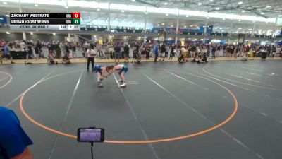 132 lbs Cons. Round 2 - Urijah Joostberns, Unattached vs Zachary Westrate, Unattached