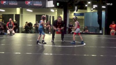 43 lbs Champ. Round 1 - Jaden Strittmatter, Young Guns Wrestling Club vs Jeremiah Sanders, Red Cobra Wrestling Academy