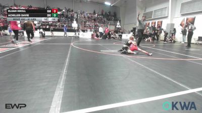 61 lbs Consolation - Elijah Kroll, Raw Wrestling Club vs Achilles Davie, Salina Wrestling Club