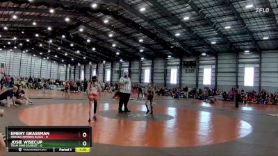 66 lbs Finals (8 Team) - Josie Wisecup, Team Ohio Scarlet vs Emery Grassman, Indiana Inferno Black