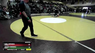 144 lbs Semifinal - Arseni Kikiniou, Poway vs Axel Esparza, Lakeside