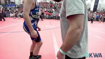 49 lbs Round Of 16 - Logan Snyder, Hennessey Takedown Club vs Hudson Toon, Kansas Young Guns