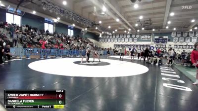 125 lbs Semifinal - Daniella Flexen, Vista Murrieta vs Amber Zapot Barnett, Chaparral