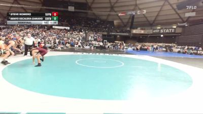 Boys 2A 126 lbs Semifinal - Steve Romero, Toppenish vs Benito Escalera-Zamudio, Centralia