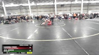 110 lbs Cons. Round 2 - Cadderly Perry, Sublime Wrestling Academy vs Rick Jenkins, BSD Beasts