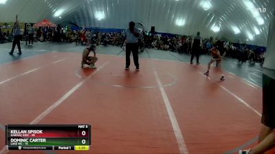 100 lbs Round 1 (6 Team) - Kellan Spisok, Kardiac Kidz vs Dominic Carter, Lake WC