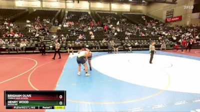 218 lbs Champ. Round 1 - Henry Wood, Ridgeline vs Brigham Olive, Tooele High School