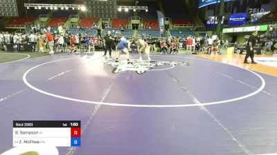 190 lbs Cons 8 #1 - Brody Sampson, IA vs Zakary McPhee, MN