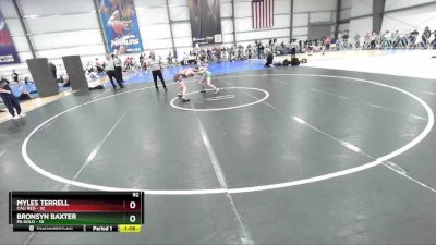 92 lbs Rd# 10- 4:00pm Saturday Final Pool - Bronsyn Baxter, PA Gold vs Myles Terrell, Cali Red