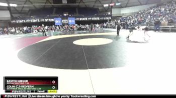 108 lbs Cons. Round 3 - Easton Gieger, Outlaw Wrestling Club vs Colin (cj) Redfern, Gig Harbor Grizzlies Wrestling Club