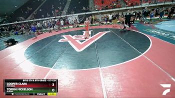 117-129 lbs Quarterfinal - Cooper Clark, Montana vs Torrin Mickelson, Alaska