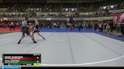 120 lbs Cons. Round 3 - Ryan Arntson, West Salem Bangor vs Henry Schroeder, Outlaw Wrestling Club