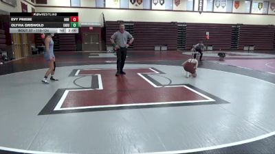 115-124 lbs 1st Place Match - Evy Priebe, Independence Girls vs Olyvia Griswold, East Buchanan Girls