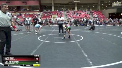 90 lbs Finals (2 Team) - Lex Johnston, Greater Heights vs Nate Eck, Kansas Mayhem