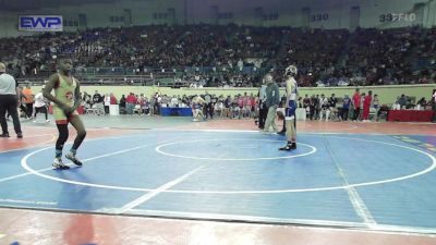 80 lbs Round Of 64 - Kaydn Erwin, Pryor Tigers Wrestling vs Tejuan Davis, Team Tulsa Wrestling Club