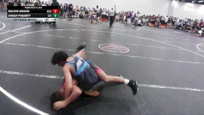 140 lbs 1st Place Match - Josiah Fogarty, C2X vs Dalton Hinson, KC Elite Training Center