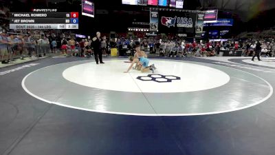 144 lbs Cons. Sub-semis - Michael Romero, CA vs Jet Brown, MO