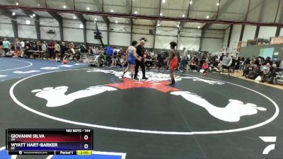 144 lbs Cons. Round 4 - Giovanni Silva, OR vs Wyatt Hart-Barker, MT