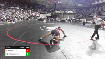 2A 152 lbs Champ. Round 1 - Brennan Galloway, Bremerton vs Colin Attaway, East Valley (Yakima)