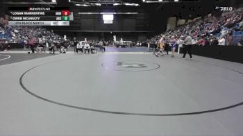 175 lbs 5th Place Match - Logan Warkentine, Andover vs Owen McAnulty, Arkansas City